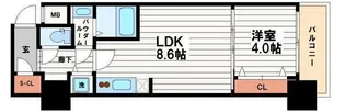 スプランディッド淀屋橋DUE【5階】の間取り