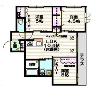 DOビル東長崎へーベルメゾン【1階】の間取り