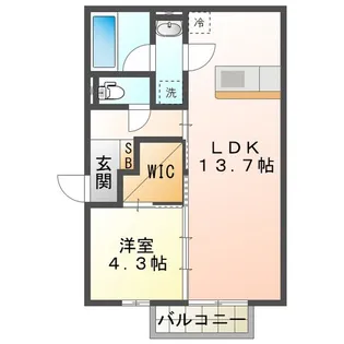 パルミエ III【2階】の間取り