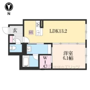 シャーメゾン膳所本町【1階】の間取り