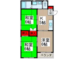 チェリーコーポ【4階】の間取り