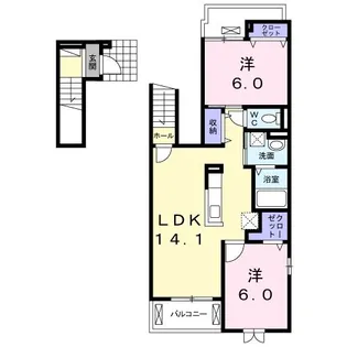 クラールIII【2階】の間取り
