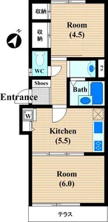 ハウスM&I・C【1階】の間取り