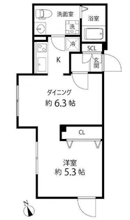Branche神楽坂【3階】の間取り