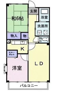 キャッスルタルイ壱番館A【1階】の間取り