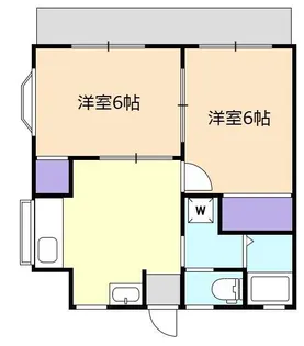 コーポヤギシタI【1階】の間取り