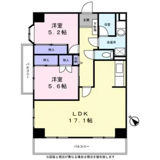 アクイール・セイザン【3階】の間取り