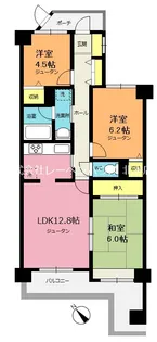 サンマンション北本2号棟【3階】の間取り