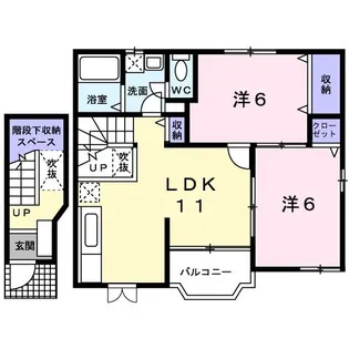 トッティー【2階】の間取り
