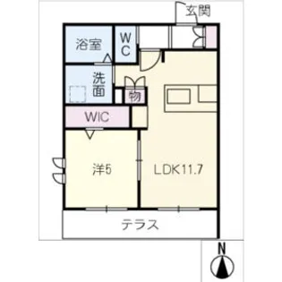 al sole【1階】の間取り