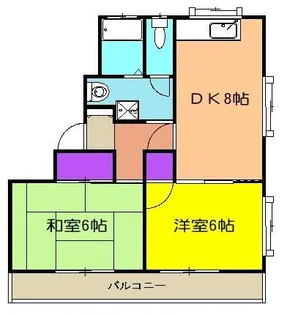 シティハイツ ミツイ【3階】の間取り