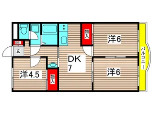 レジデンスエテルナ【4階】の間取り