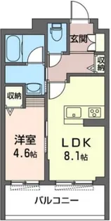 ラ・フェルミエ【3階】の間取り