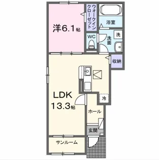 アモリール【1階】の間取り