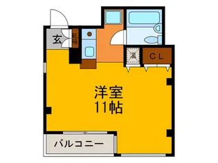 ピアパレス谷町【4階】の間取り