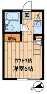 ロフト中原2【2階】の間取り