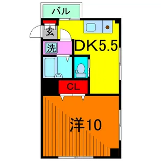 ドーブアヤセ【3階】の間取り