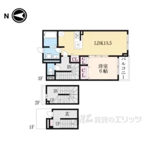 SunnyFieldNorth【3階】の間取り