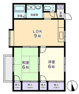 シャトー2番館【2階】の間取り