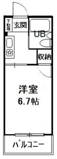 サニーサイド【4階】の間取り