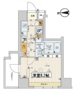 スカイコート江東住吉【3階】の間取り