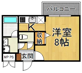 AILE宝塚3【3階】の間取り