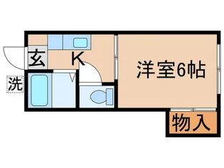 パ-ルハイツ【1階】の間取り