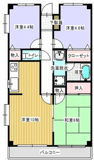 グランパガーデン【4階】の間取り