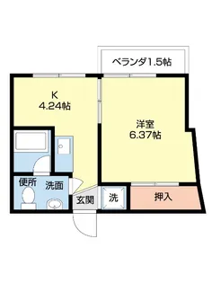 プチ・ハイムB【2階】の間取り