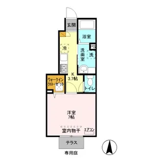 la casa felice(ラ カーサ フェリーチェ)【1階】の間取り