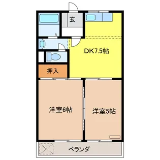 エンドレスASANO【1階】の間取り