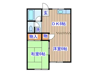 コーポミヤマ【1階】の間取り