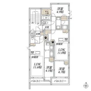 Lea Maison【2階】の間取り