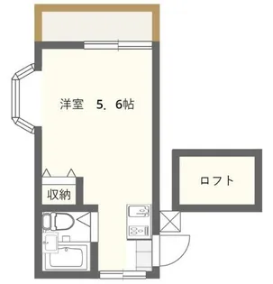 ホワイトラビット【2階】の間取り