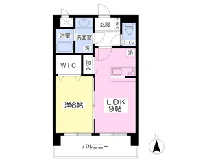 ユニティー・プラスパーII【1階】の間取り