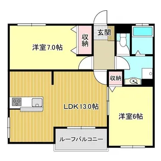 レアールコモド【3階】の間取り