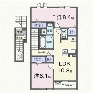 ポミエ【2階】の間取り