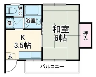 新谷コーポ【1階】の間取り