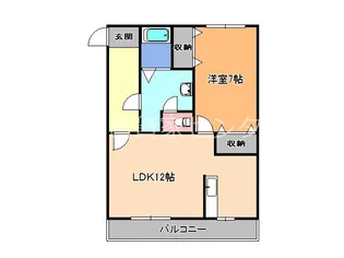 ヴィアステージ清原台A【3階】の間取り