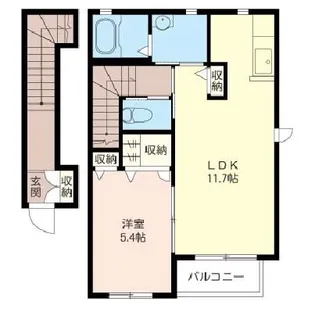 グランディール【2階】の間取り