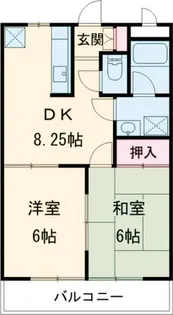 グリーンフィールド石阪A棟【2階】の間取り