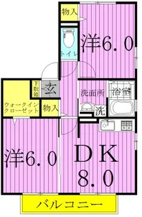 ロイヤルスクエアA【1階】の間取り