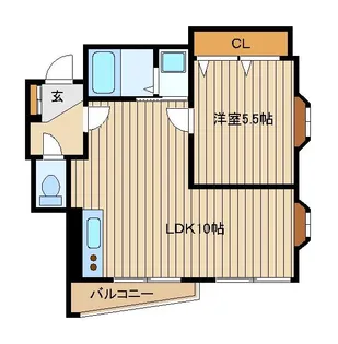 リベラル【3階】の間取り