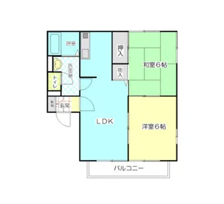 メゾンシーブリーズB【2階】の間取り