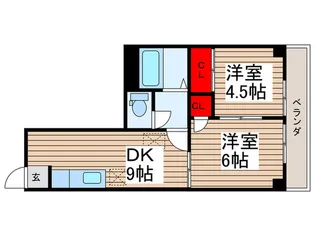 グリーンハイツ行徳【4階】の間取り
