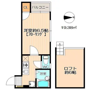 メゾン・ド・鶴【2階】の間取り