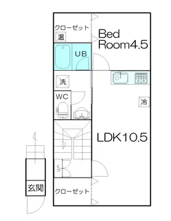 オール電化Vesta【2階】の間取り