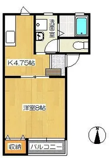 ソレアードN【2階】の間取り