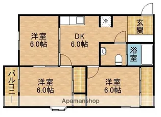 アクアマリン【1階】の間取り