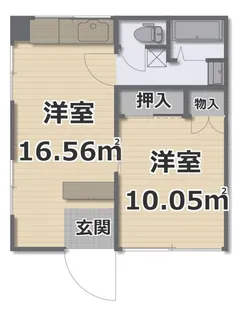 フジハイツ(上小出町)【3階】の間取り